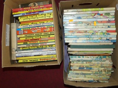 Lot 236 - Two boxes of children's annuals, to include...