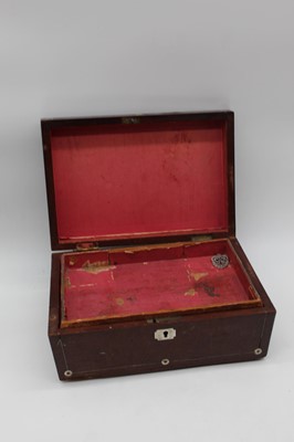 Lot 150 - A Regency mahogany and mother of pearl inlaid...