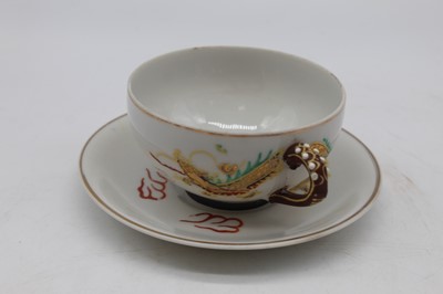 Lot 177 - A 20th century Japanese eggshell porcelain 6...