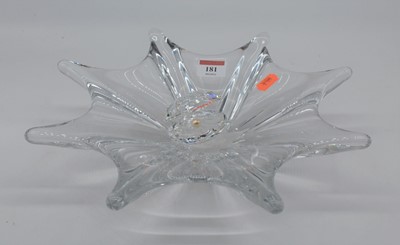 Lot 181 - A Baccarat crystal bowl, of star shape, 34cm...