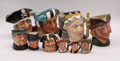 Lot 193 - A collection of Royal Doulton character jugs...