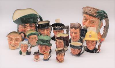 Lot 195 - A collection of Royal Doulton character jugs...