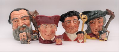 Lot 197 - A collection of Royal Doulton character jugs...
