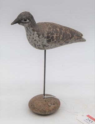 Lot 253 - A 20th century carved wood model of a bird,...
