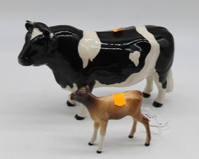 Lot 277 - A Beswick model of a Friesian bull, Codington...