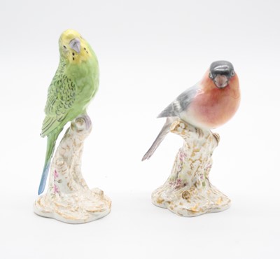 Lot 286 - Two Royal Worcester porcelain figures of birds,...