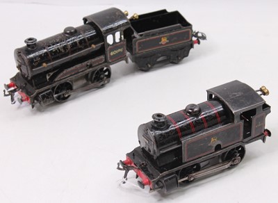 Lot 260 - Two post-war Hornby 0-4-0 clockwork locos, BR...