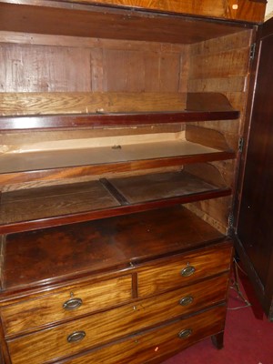 Lot 1160 - A Regency mahogany and ebony line inlaid...