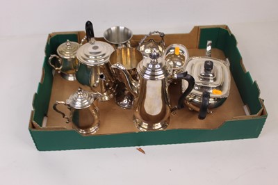 Lot 426 - A box of miscellaneous silver plate to include...