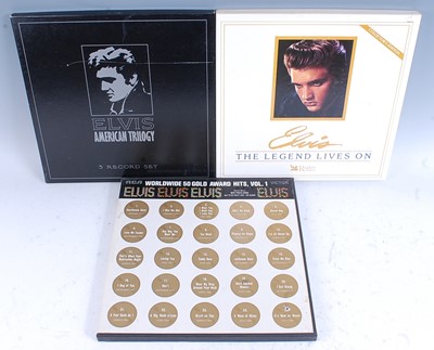 Lot 1077 - Elvis Presley, a collection of ten CD,...