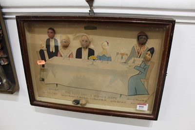 Lot 800 - A cased diorama of The Nutt Family Dinner...