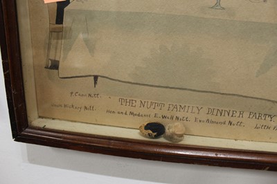 Lot 800 - A cased diorama of The Nutt Family Dinner...