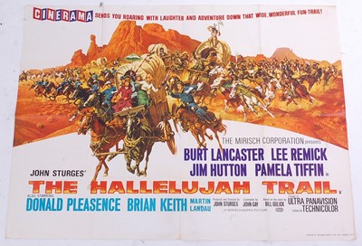 Lot 1242 - The Hallelujah Trail, 1965 UK quad film poster,...