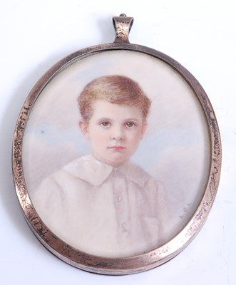 Lot 2265 - An early 20th century double-sided miniature...