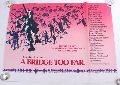 Lot 1245 - A Bridge Too Far, 1977 UK quad film poster,...