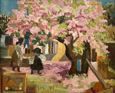 Lot 472 - Lucy Harwood (1893-1972) - Figures with tree,...