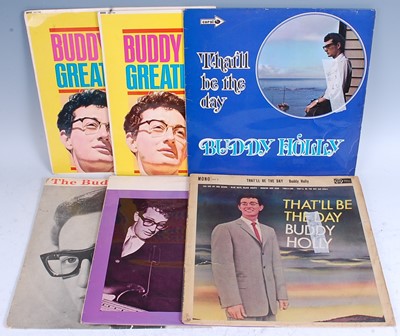 Lot 1046 - Buddy Holly, a collection of ten LP's to...
