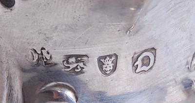 Lot 2110 - A George III silver miniature cream jug, of...