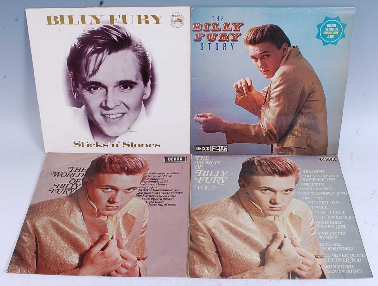 Lot 1186 - Billy Fury, a collection of four LP's to...
