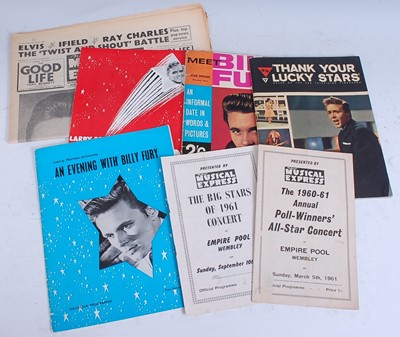 Lot 1186 - Billy Fury, a collection of four LP's to...