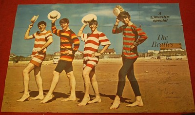 Lot 1159 - The Beatles, a large promotional poster,...