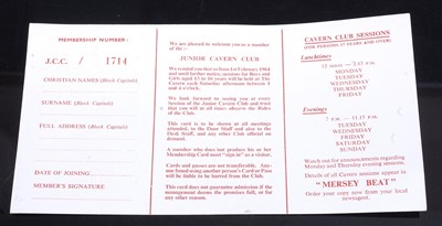 Lot 1185 - A pair of mint unused and unfolded Cavern Club...
