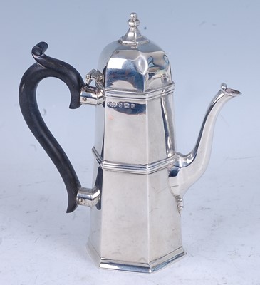 Lot 234 - An Art Deco silver bachelor's coffee pot, of...