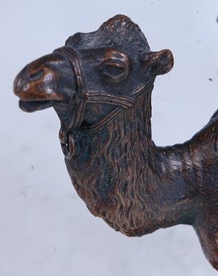 Lot 340 - A circa 1900 Austrian bronze standing camel...