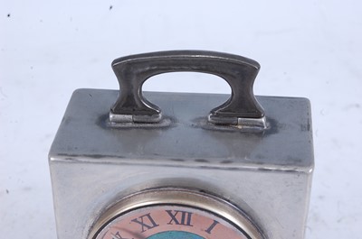 Lot 309 - An Art Nouveau Tudric pewter bedside clock,...