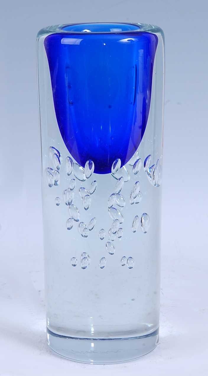 Lot 207 - A contemporary Scandinavian heavy glass vase,...