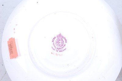 Lot 2085 - A 1924 Royal Worcester porcelain saucer,...