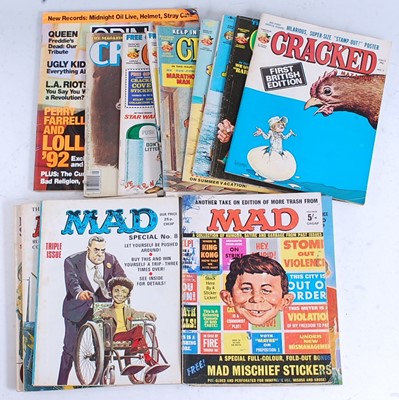 Lot 1183 - A collection of Mad magazines, the American...