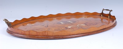 Lot 2288 - A Sheraton Revival satinwood and marquetry...