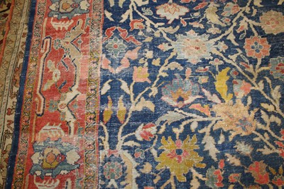 Lot 2440 - A Persian woollen Mahal carpet, circa 1890,...