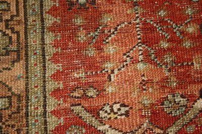 Lot 2442 - A Persian woollen Bakshaish carpet, the red...
