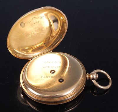 Lot 2244 - A continental 18ct gold cased gent's half...