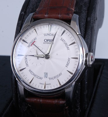Lot 2248 - A gent's Oris steel cased automatic wristwatch,...