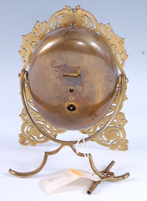 Lot 2427 - A Victorian cut brass strut clock, circa 1870,...