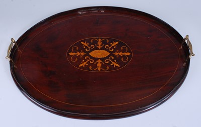 Lot 2289 - An Edwardian mahogany and marquetry inlaid...