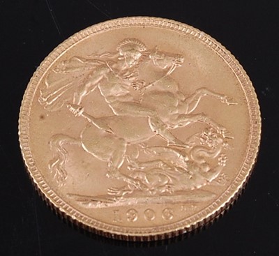 Lot 2205 - Great Britain, 1906 gold full sovereign,...