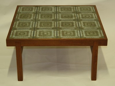 Lot 573 - A 1960s Trioh of Denmark teak and tile-top...