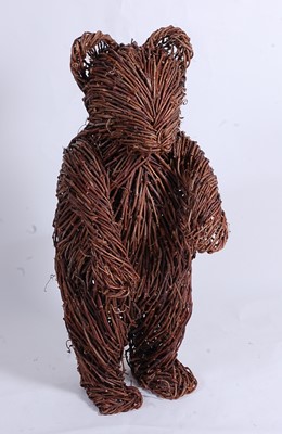 Lot 621 - A contemporary willow woven figure of a...