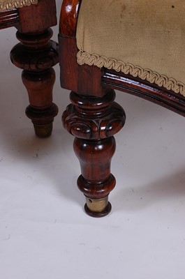 Lot 2463 - A pair of early Victorian rosewood framed...