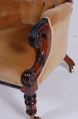 Lot 2482 - An early Victorian rosewood framed spoonback...