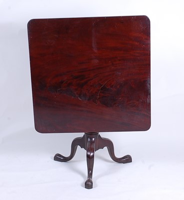 Lot 2484 - A George III mahogany pedestal tripod table,...