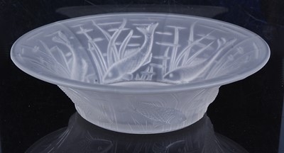 Lot 183 - A French Art Deco moulded glass table bowl, of...