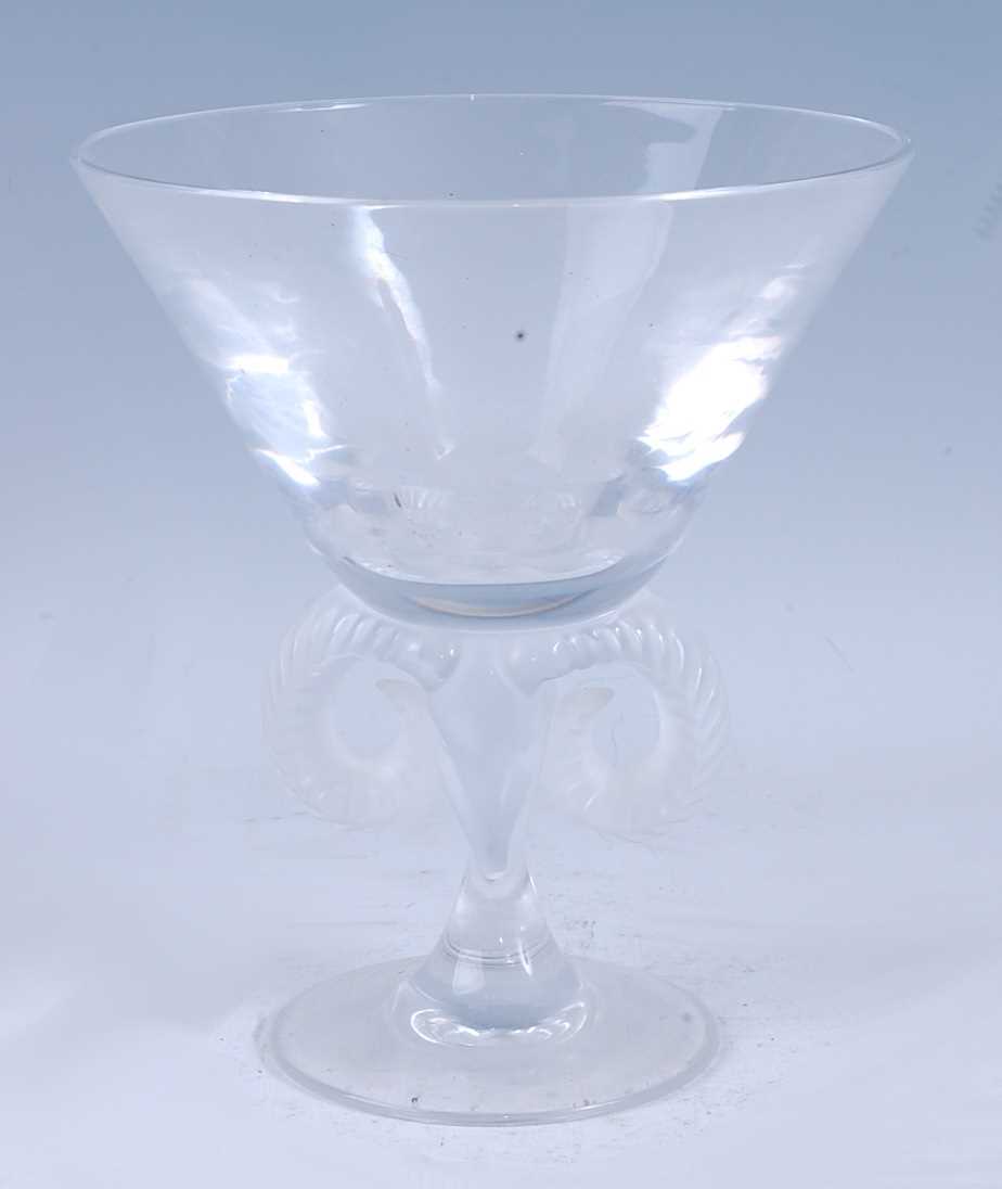 Lot 185 - A contemporary Lalique clear and frosted heavy...