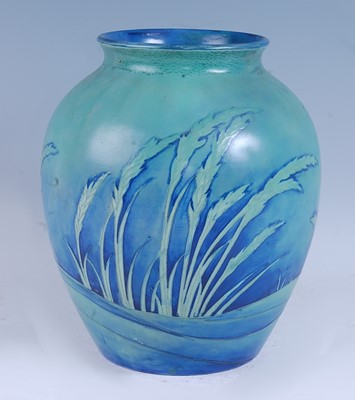 Lot 72 - A Moorcroft Waving Corn pattern pottery vase,...