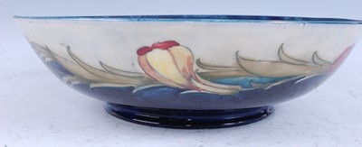 Lot 74 - A large Moorcroft Pansy pattern footed...