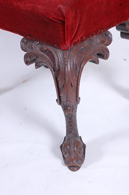 Lot 2496 - A mahogany dressing stool in the mid-18th...